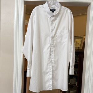 Jos. A. Bank Classic White Dress Shirt Size : 18 1/2 — 35